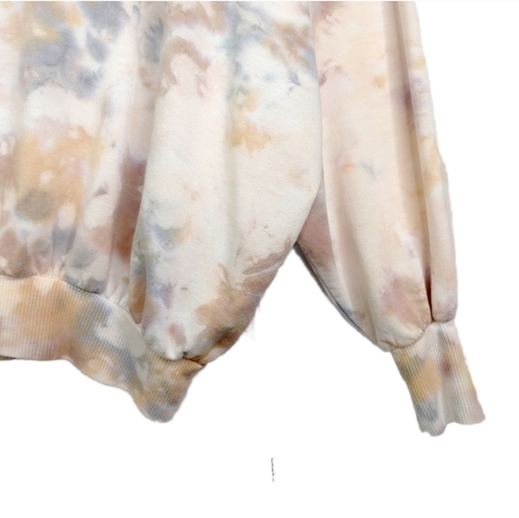 Young Fabulous & Broke Ivory Juliette Moon Rock Canyon Tie Dye Sweatshirt XS NWT - Picture 7 of 9